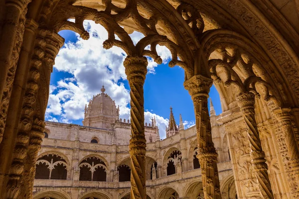 Klasztor Jeronimos Lizbona Portugalia Tło Architektury — Zdjęcie stockowe