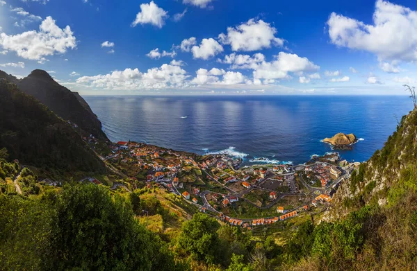 Porto Moniz Madeira Portugal Reisachtergrond — Stockfoto