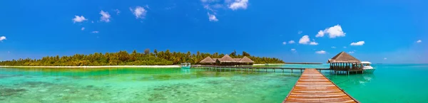 Tropické Maledivy Ostrov Příroda Cestování Pozadí — Stock fotografie
