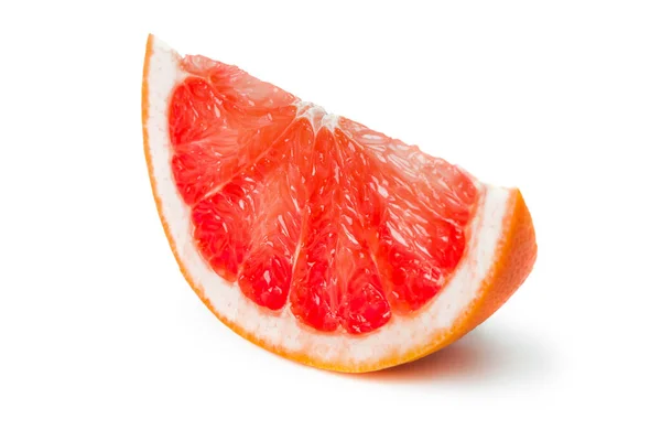 Rijp Grapefruit Geïsoleerd Witte Achtergrond — Stockfoto