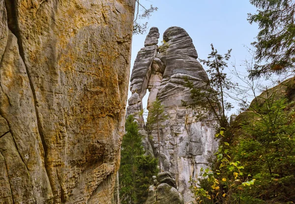 Rocks Lovers Adrspach Teplice Nature Park Czech Travel Nature Background — Stock Photo, Image