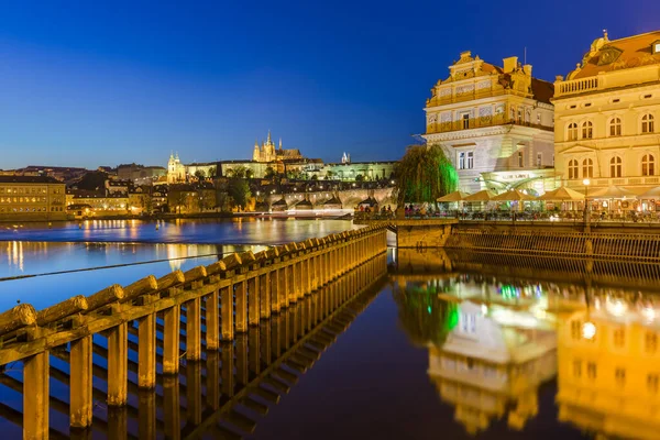 Praag Tsjechische Republiek Oktober 2017 Karelsbrug Het Centrum Van Praag — Stockfoto