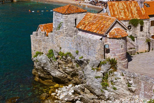 Altstadt Budva Montenegro Architektonischer Hintergrund — Stockfoto