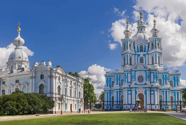 Смольный Собор Санкт Петербург Россия — стоковое фото