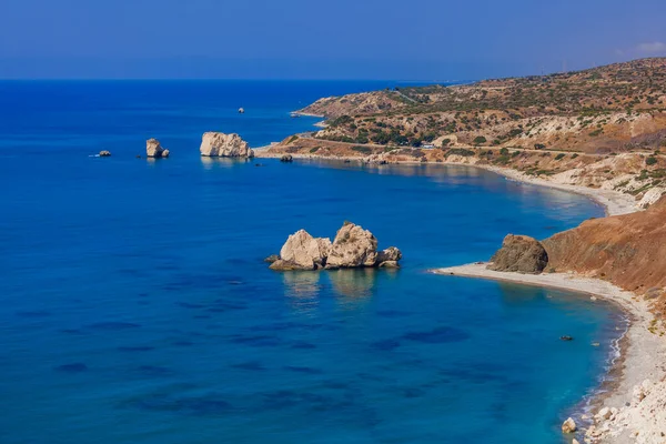 Afrodyta Rock Pafos Cypr Tło Natury — Zdjęcie stockowe