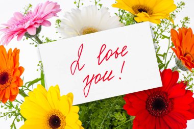 Çiçek buketi ve tebrik kartı - kutlama geçmişi