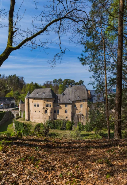 Bourglinster Castle Luxembourg Architecture Background — Stock Photo, Image