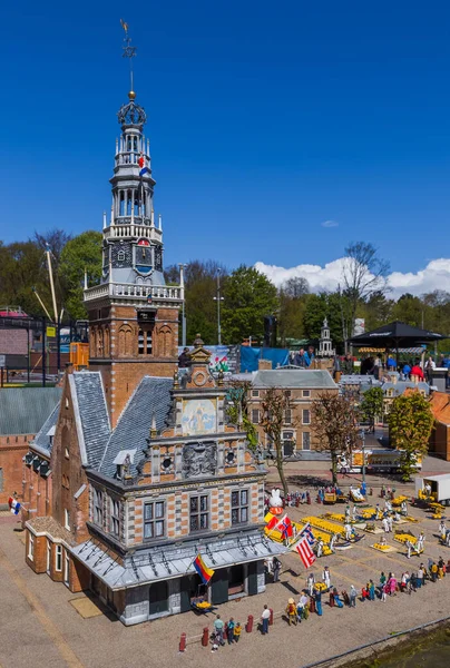 Den Haag April 2017 Alkmaarse Kaasmarkt Miniatuurpark Madurodam Den Haag — Stockfoto