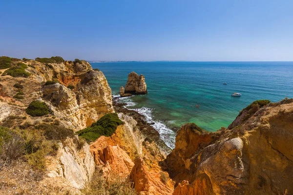 Playa Cerca Lagos Región Del Algarve Portugal —  Fotos de Stock