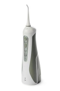 Beyaz arkaplanda diş temizleyicisi izole edildi