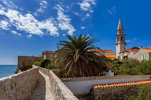 Cidade Velha Budva Montenegro Arquitetura Fundo Viagem — Fotografia de Stock