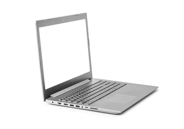 Computador Notebook Isolado Fundo Branco — Fotografia de Stock