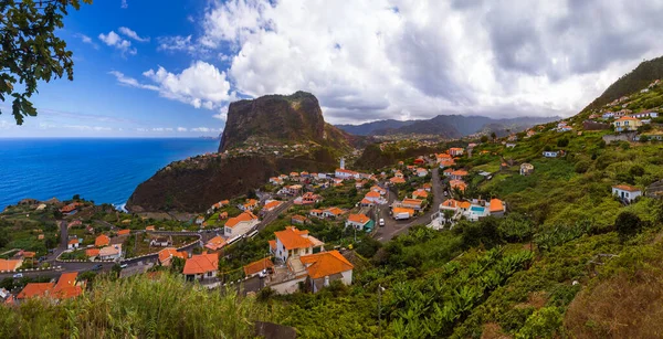 Stadt Faial Auf Madeira Portugal Reisehintergrund — Stockfoto