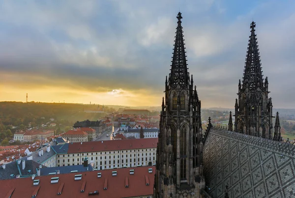 Sankt Veits Kathedrale Prag Tschechische Republik Architektonischer Hintergrund — Stockfoto