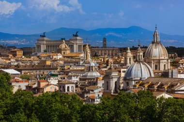 İtalya 'daki Vittorio Emanuele Anıtı - mimari arka plan