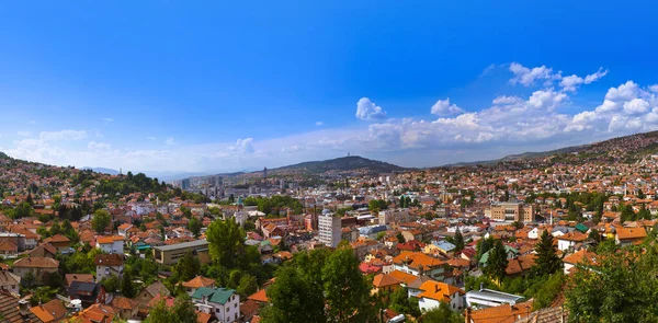 Paisaje Urbano Sarajevo Bosnia Herzegovina Antecedentes Viajes Arquitectura —  Fotos de Stock