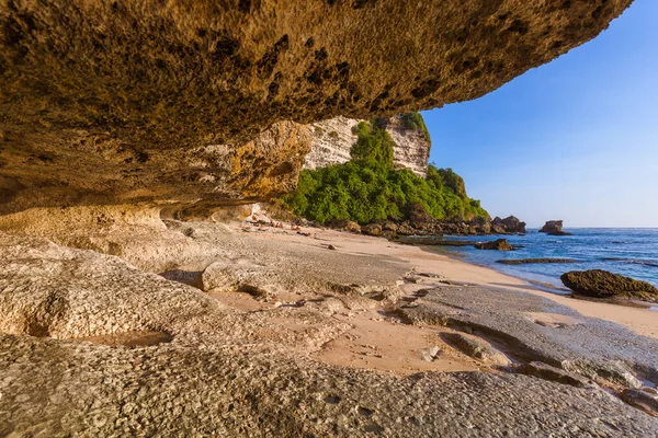 Suluban Pláž Bali Indonésie Příroda Dovolená Pozadí — Stock fotografie