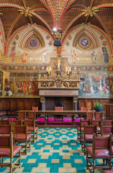 Interieur Van Gotische Zaal Brugge België — Stockfoto