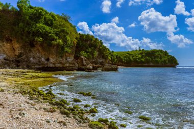 Bali Endonezya 'daki Balangan Sahili - doğal tatil geçmişi