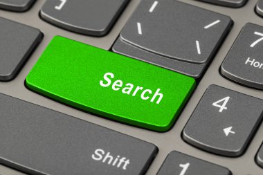 Arama tuşlu bilgisayar defteri klavyesi - teknoloji arkaplanı