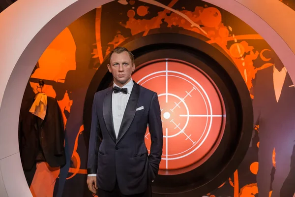 Amsterdam Netherlands April 2017 Daniel Craig Wax Statue Madame Tussauds — Stock Photo, Image