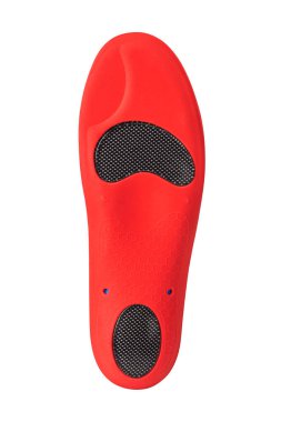 Tıbbi ortopedik tabanlar beyaz arkaplanda izole edilmiş.