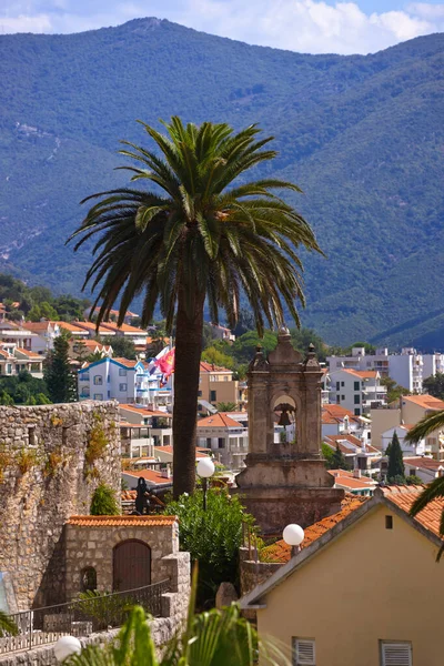 Herceg Novi Città Vecchia Montenegro Contesto Naturalistico Architettonico — Foto Stock