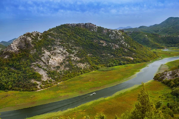 Rijeka Crnojevica Der Nähe Des Skadar Sees Montenegro Hintergrund Der — Stockfoto