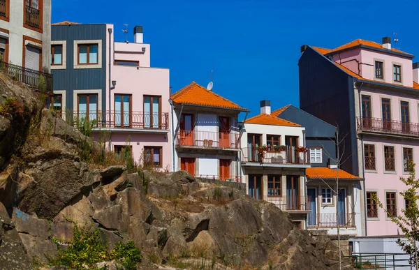 Casco Antiguo Oporto Portugal Fondo Arquitectónico —  Fotos de Stock