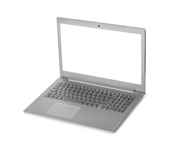 Computador Notebook Isolado Fundo Branco — Fotografia de Stock