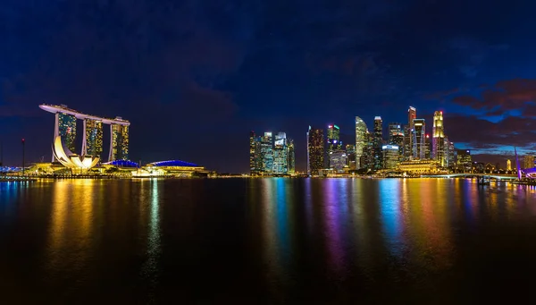 Singapore City Skyline Architecture Travel Background — Stock Photo, Image