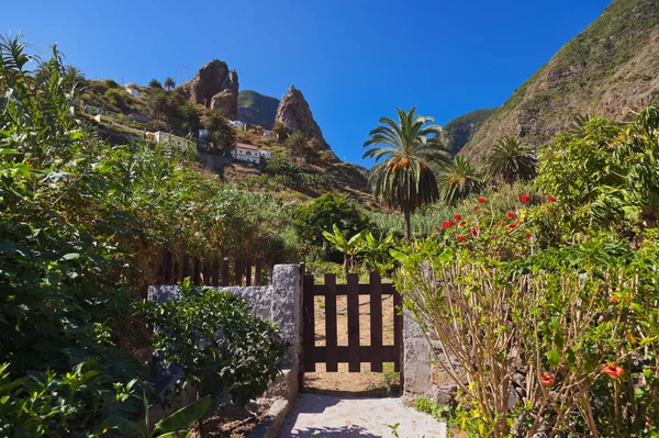 Valle Hermigua Nell Isola Gomera Canarie Spagna — Foto Stock