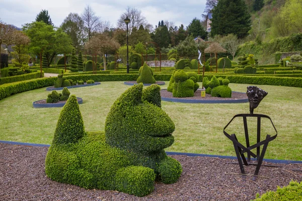 Bush Escultura Parque Durbuy Bélgica Fondo Naturaleza — Foto de Stock