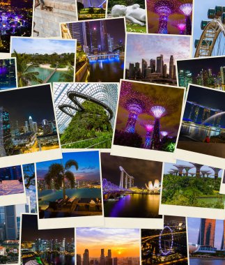 Singapur seyahat resimleri - mimari ve doğa geçmişi (fotoğraflarım)
