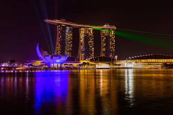 Singapore City Skyline Architecture Arrière Plan Voyage — Photo