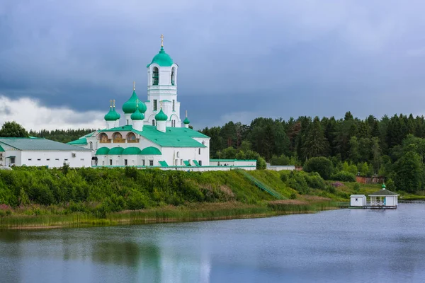 Monastère Masculin Svirsky Dans Village Old Sloboda Région Leningrad Russie — Photo