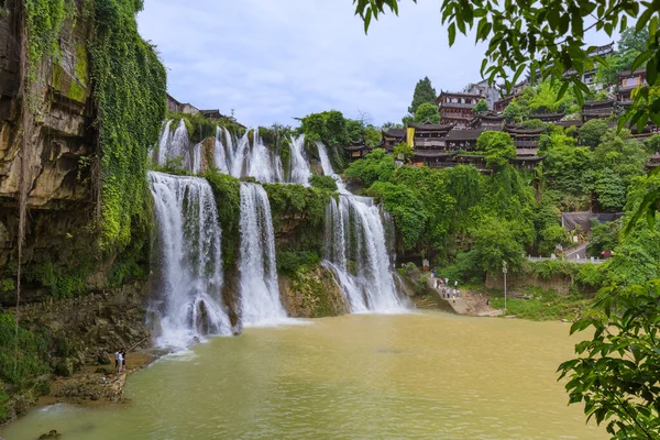 Furong Ancien Village Cascade Hunan Chine Arrière Plan Voyage — Photo