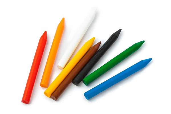 Färgat vax pennor — Stockfoto