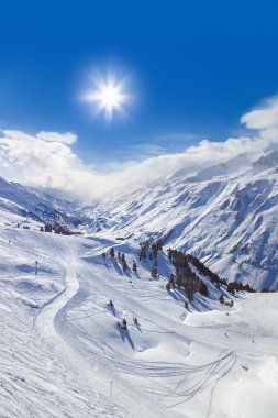 Mountain ski resort hochgurgl Avusturya