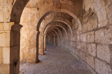 Galery op aspendos in antalya, Turkije