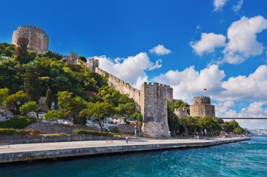 İstanbul Türkiye 'deki Rumeli Kalesi