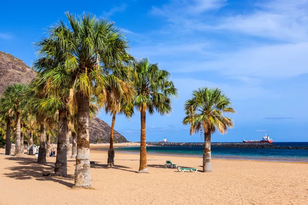 Playa Teresitas en Tenerife - Islas Canarias — Foto de Stock