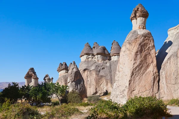 Klippformationer i Kappadokien Turkiet — Stockfoto