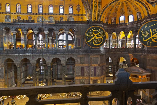 圣索非亚大教堂的马赛克室内索菲亚在土耳其伊斯坦布尔 — 图库照片