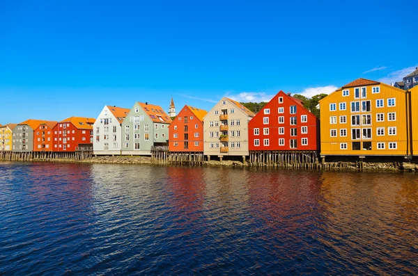 Paesaggio urbano di Trondheim Norvegia — Foto Stock