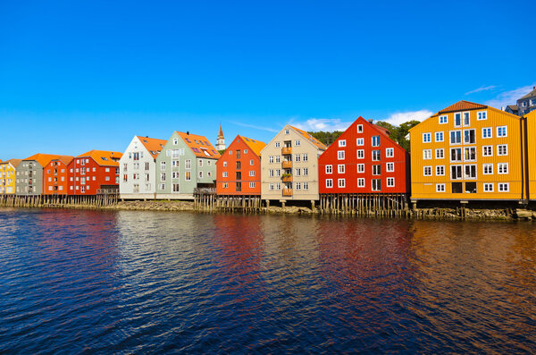 Cityscape of Trondheim Norway