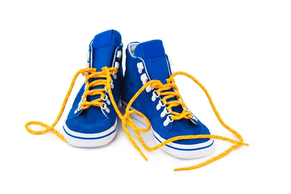 Blue sneakers — Stock Photo, Image