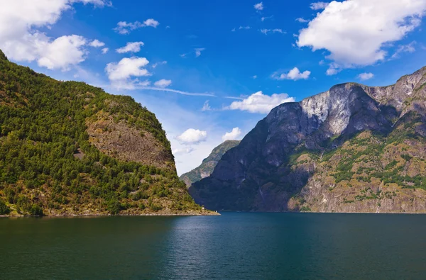 Fjord in Noorwegen - beroemde unesco site naeroyfjord — Stockfoto