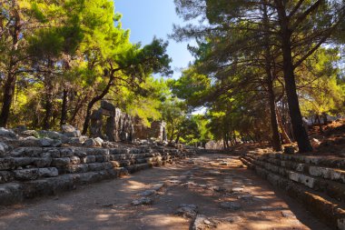 Eski kasaba phaselis Antalya, Türkiye