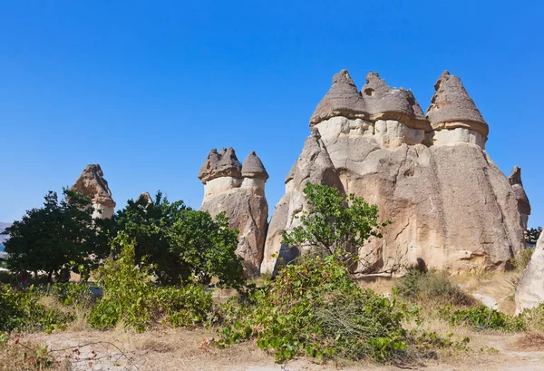 Rock formations in Cappadocia Turkey — Stock Photo, Image